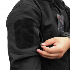 Тактична куртка Lesko Soft Shell A001 Black 5XL 4255-83772 Долина