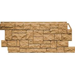 Фасадная панель FineBer Дикий камень песочный 1117х463 мм Киев