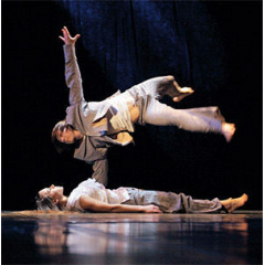 Сценічний танцювальний лінолеум Grabolett balett Broadway 17 чорно-сірий Дніпро