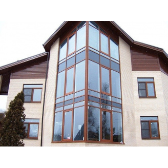 Засклення котеджу вікнами від заводу у Києві