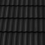 Черепиця керамічна бічна права Tondach Твіст Угорщина 300х500 мм чорна Черкаси