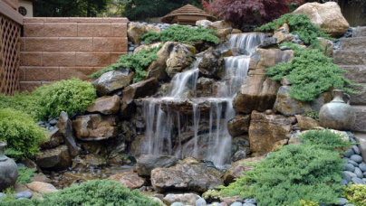Декоративные садовые водопады 