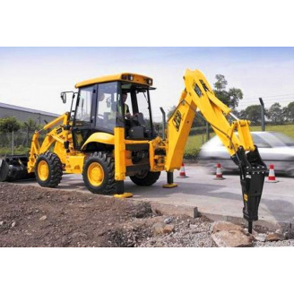 Демонтаж бетона гидромолотом CAT H70