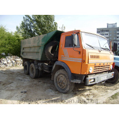 Вывоз строительного мусора самосвалами Камаз Киев