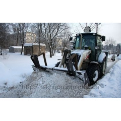 Уборка снега экскаватором Киев