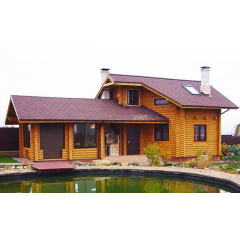 Проект гостьового дерев'яного будинку 73 м2 Миргород