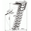 Чердачная лестница Oman Ножничная LUX 60x120 см Кропивницкий