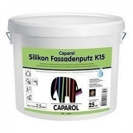 Штукатурка дисперсионная Caparol Silikon-Fassadenputz K 15 25 кг белая