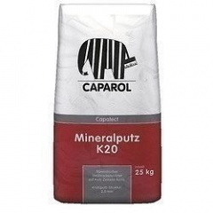 Минеральная штукатурка Caparol Capatect Mineralputz K 20 25 кг белая Луцк