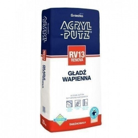 Вапняна шпаклівка Sniezka Acryl-putz rv 13 Renova 20 кг білосніжна