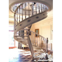 Винтовая лестница из патинированного дерева Киев