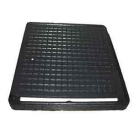 Люк чавунний каналізаційний квадратний ЛК 300х300 мм чорний (1.02.10)