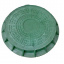Люк легкий каналізаційний полімерпіщаний ЛМ (А15)-1-48 зелений (14.20) Чернівці