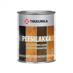 Алкидный лак Tikkurila Petsilakka 0,3 л черный Черновцы