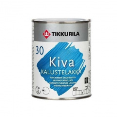 Акрилатный лак для мебели Tikkurila Kiva kalustelakka puolihimmea 9 л полуматовый Ужгород