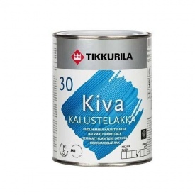 Акрилатный лак для мебели Tikkurila Kiva kalustelakka puolihimmea 9 л полуматовый
