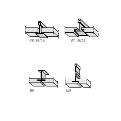Панель подвесного потолка AMF System F свободная ширина Kombimetall Херсон
