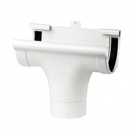 Воронка проходная Profil 90/75 мм белая