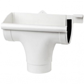 Лійка ліва Profil 130/100 мм біла