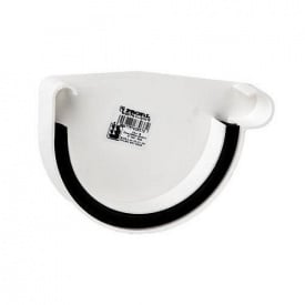 Заглушка желоба правая Profil Р 130 мм белая