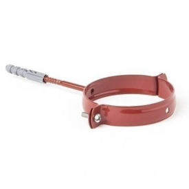 Держак труби металевий Profil L160 130 мм червоний