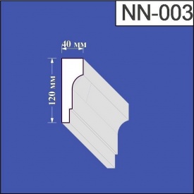 Наличник из пенополистирола Валькирия 40х120 мм (NN 003)