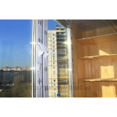 Полка для балкона дерев'яна Київ