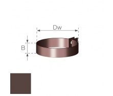 Хомут труби металлический Gamrat 90х160 мм коричневый