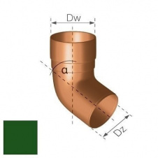 Коліно Gamrat 67,5° 90 мм зелене