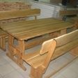 Стол и лавки деревянные (из сосны и дуба)