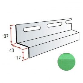 Навісна планка Альта-Профіль KANADA плюс Преміум зелений металік