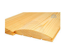 Блок-хаус деревяний зрощений сосна 33х146 мм
