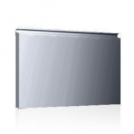 Фасадна касета Ruukki Liberta elegant 500Grande 851x900x2400 мм (RAL9022/перламутровий світло-сірий металік)