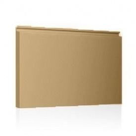 Фасадная кассета Ruukki Liberta elegant 500Grande 851x900x2400 мм (RAL1036/золотой металлик)