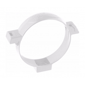 Хомут трубы Альта-Профиль Стандарт 74 мм белый