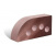 Облицовочный кирпич Литос Фасонный Полукруг Гладкий пустотелый 250x120x65 мм шоколад