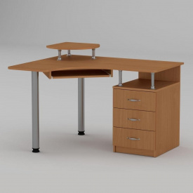 Комп'ютерний стіл Компанит СУ-2 1200х1000х736 мм бук