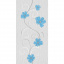 Стеновая панель ПВХ Brilliant ТП Флорена голубая 0120-3 250х8х6000 мм Киев