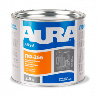 Емаль Aura ПФ-266 для підлоги А 0,9 кг жовто-коричневий