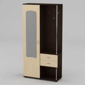 Прихожая Компанит Надежда 1000х2026х355 мм МДФ венге