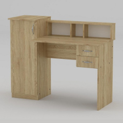 Письменный стол Компанит Пи-Пи-1 1175х550х736 мм дуб сонома Тернополь