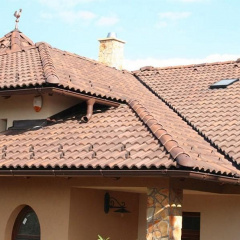 Цементно-піщана черепиця BRAAS Адрія Slury 420х330 мм коричневий Дніпро