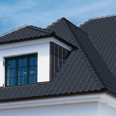 Черепиця Braas Рубін 11V Ангоба 471х284 мм антрацитовий Балаклія
