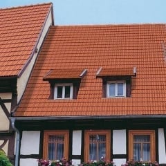 Черепица Braas Гранат 13V Ангоба 430х258 мм Медный Киев