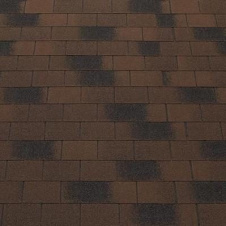 Битумная черепица NORDLAND Top Shingle Vintage 1000х340 мм коричневая с тенью