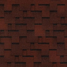 Бітумна черепиця NORDLAND Top Shingle Futuro 1000х337 мм червона з тінню