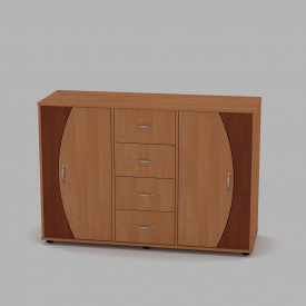 Комод Компаніт Комод-4-2-2 1338x913x448 вільха