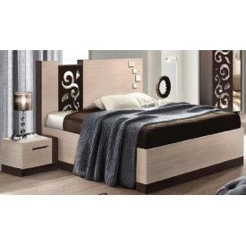 Ліжко Майстер Форм Сага 1850х2100х1100 мм венге темний/дуб молочний