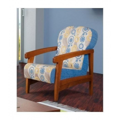 Кресло мягкое Мебель Прогресс Хит 885x821x580 мм синее Львов
