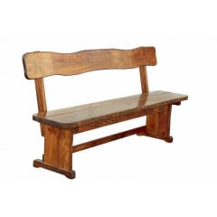 Лавка деревянная 2000х370х450 мм тик Дубно
